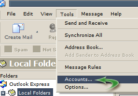 Outlook Express Accounts